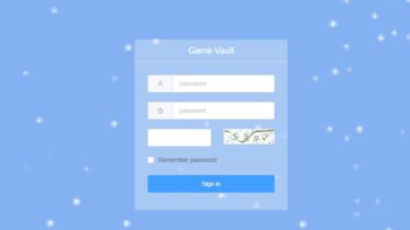 Game Vault Admin Login